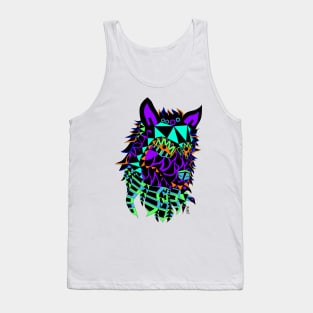 cute wolf ecopop art pattern Tank Top